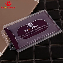 Hot custom plastic badge holder for ID card
