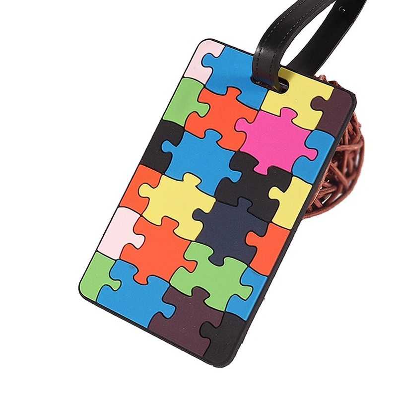 Custom soft PVC material luggage tags for travel suitcase Handbag