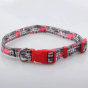 Heavy Duty Personalized Custom Pattern Sublimation Print Adjustable Dog Collar For Pets