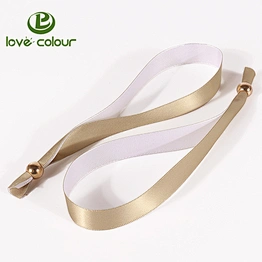 Eco friendly Fashion Satin Friendship Bracelets/ Customer Logo Printed Wristband