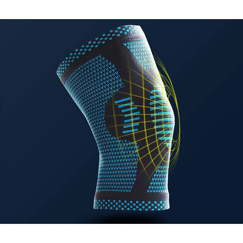 Knitted Elastic Fitness Knee Support Sports Running Knee Brace Compression Knee Sleeve for Sport Gym