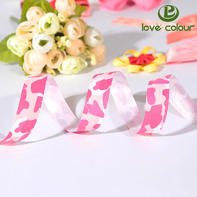 High quality cake decorating ribbon,polyester custom printed grosgrain ribbon