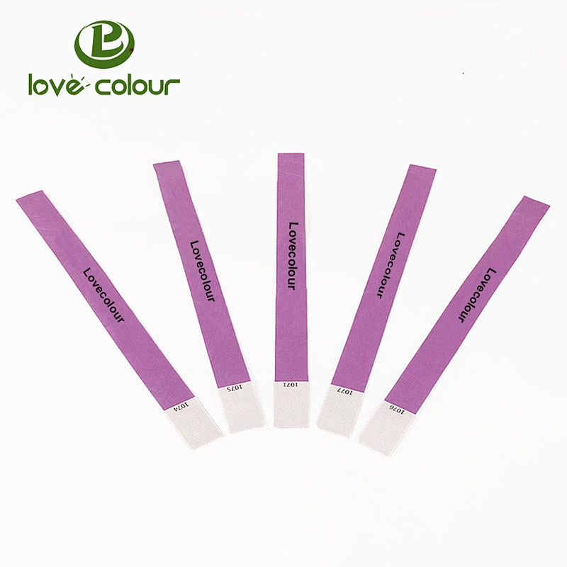 Professional custom vinyl paper pvc bracelet wristbands supplier
