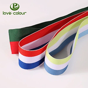 Custom fabric polyester medal ribbon for lanyard strap