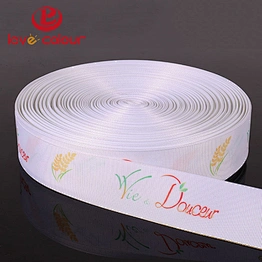 Custom Double Face Solid Grosgrain Ribbon 100% Polyester Band Roll