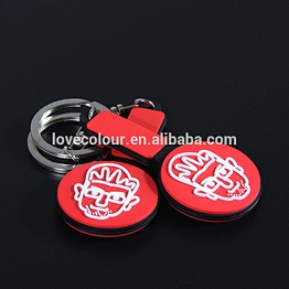 Silicone keychain customized your own logo