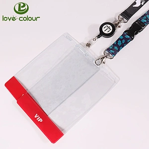 Custom soft pvc card holder & badge reel