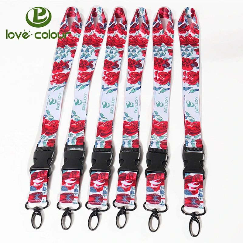 Colorful Neck Strap Lanyard with Strong Metal Clip for ID Badge Holder and Key Holder