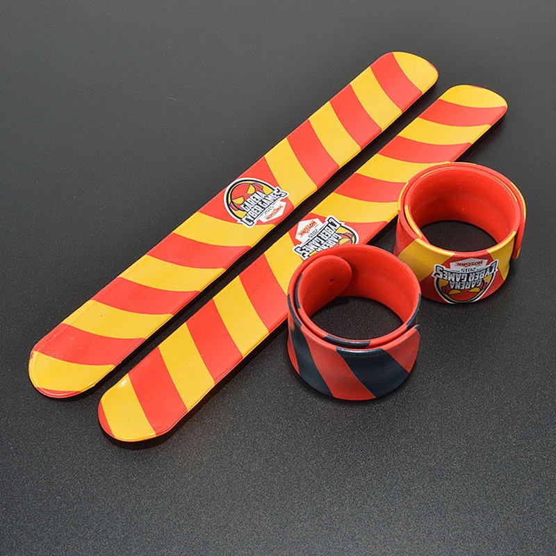 Popular custom make blank wrist bands slap bracelets