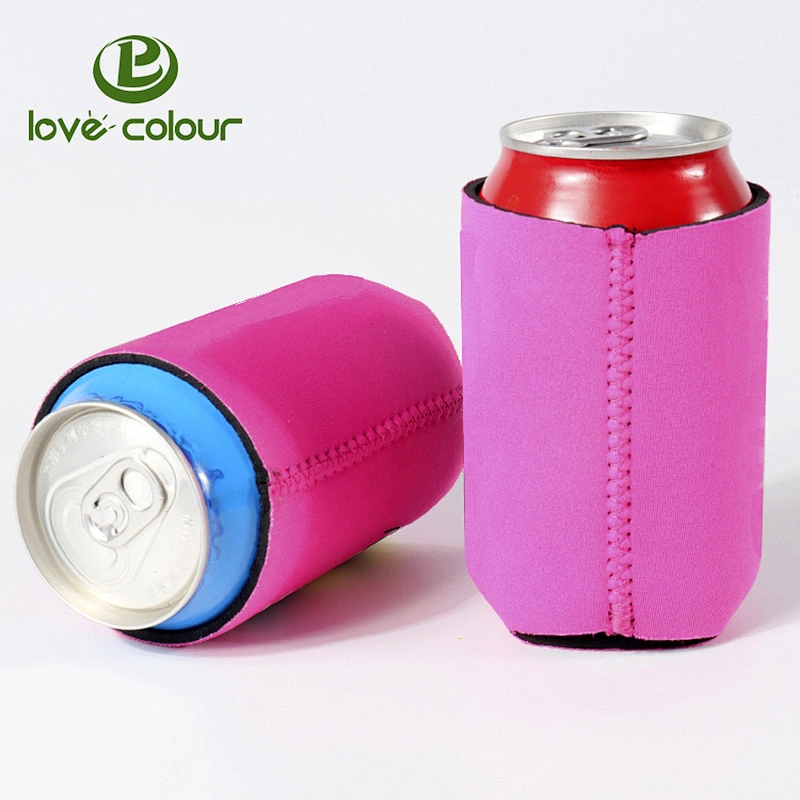 Custom color neoprene printing wedding can cooler
