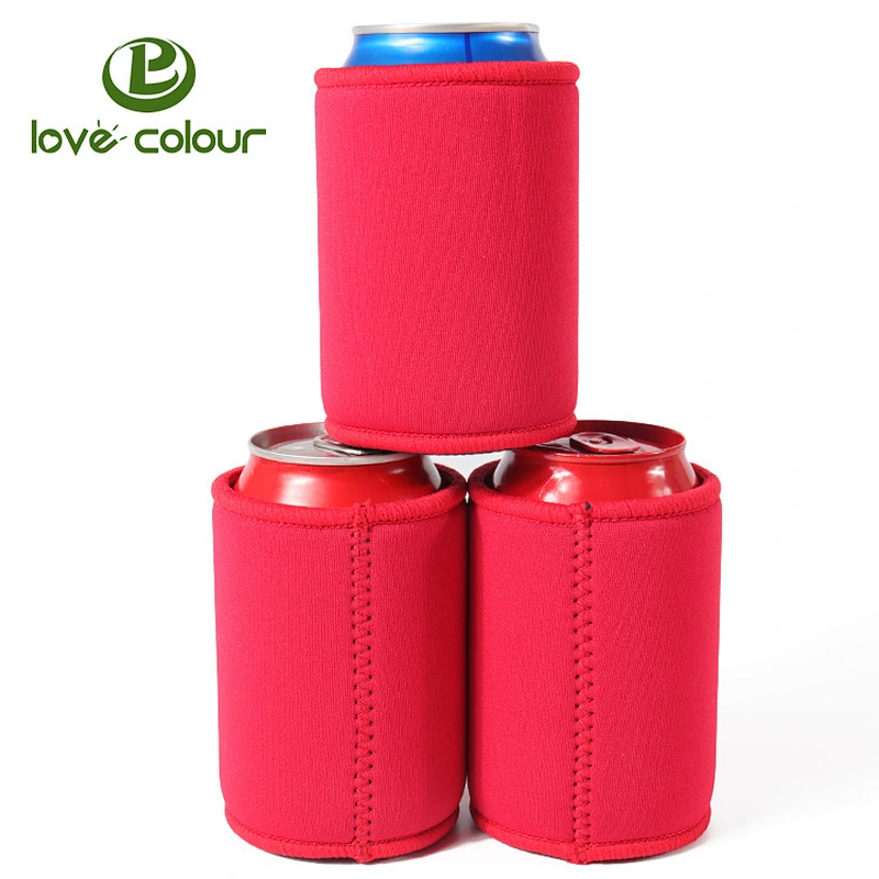 Custom Christmas theme Insulated Neoprene beer can cooler holder with fashion print