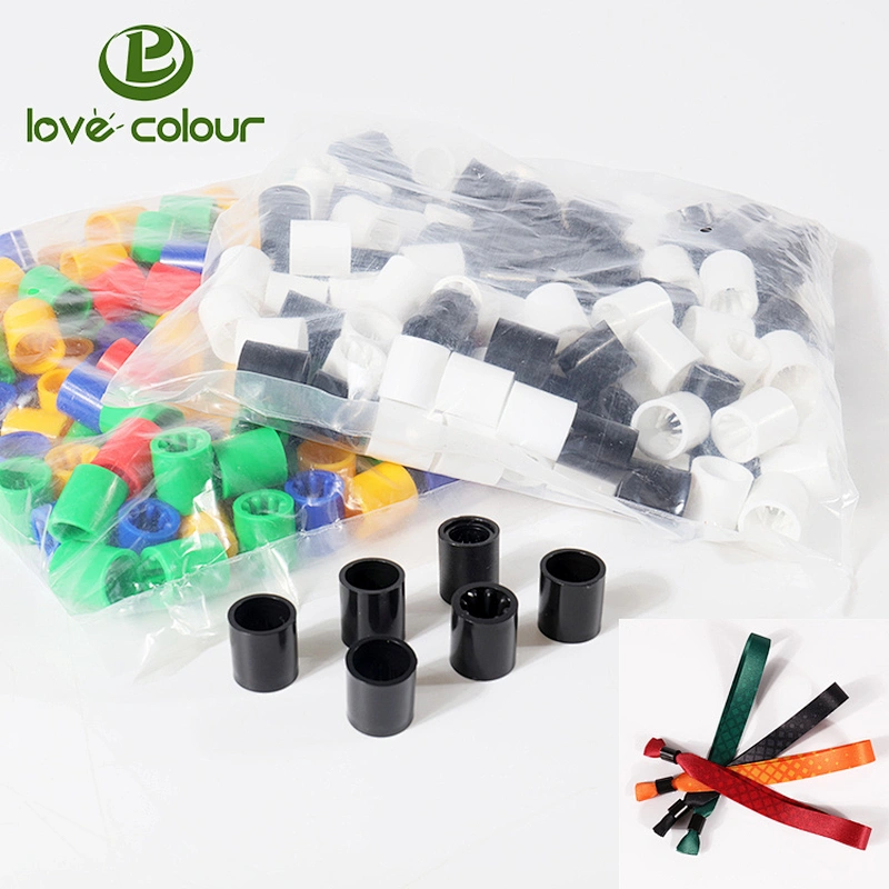Cheap wholesale colorful plastic wristband closures