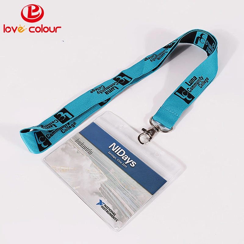 Custom Polyester Safety Lanyards Colorful Neck Strings with Nametag Holder