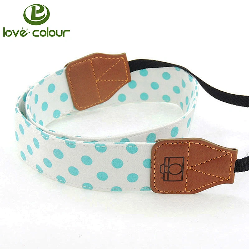 Polyester custom soft colorful adjustable shoulder neck strap for camera