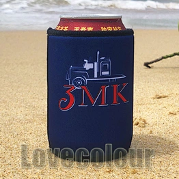 Custom sublimation full printing neoprene can beer bottle stubby holder with bottom