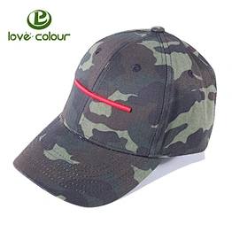 Custom Adjustable Unisex Men Women Cotton Camouflage Baseball Cap