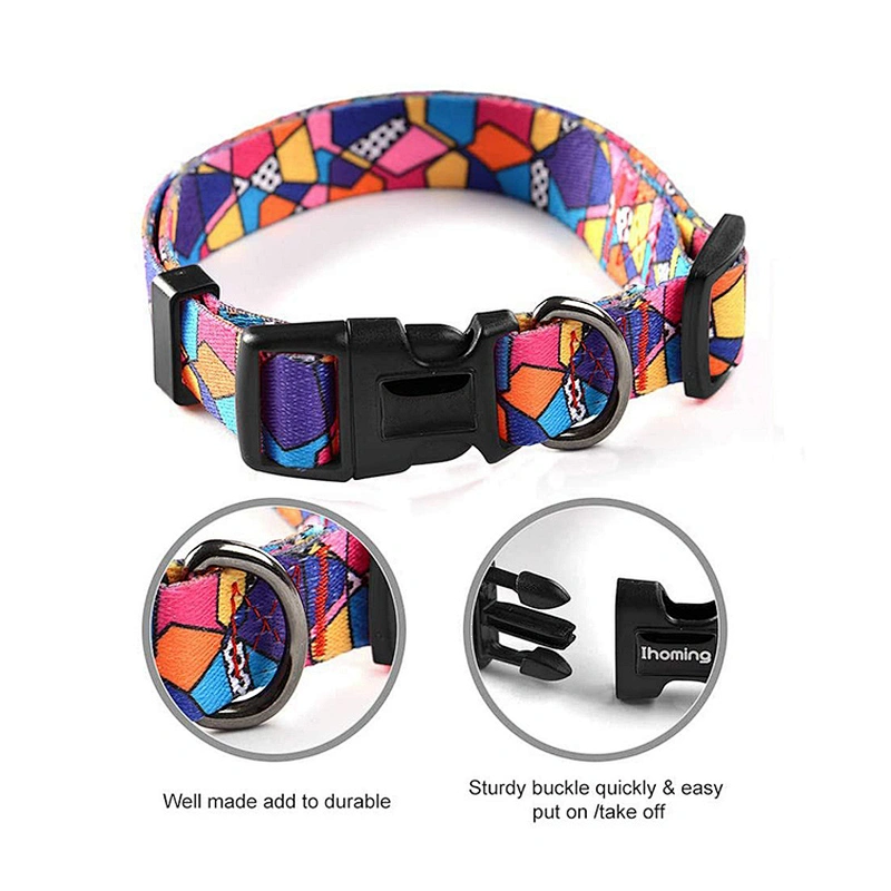 Lovecolour Wholesale Adjustable Soft Polyester Pet Dog Collar with Buckle