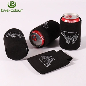 Custom Insulated drink coolies neoprene collapsible can coolers for party