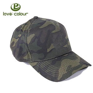 New style 6 panel 100% cotton camouflage baseball cap