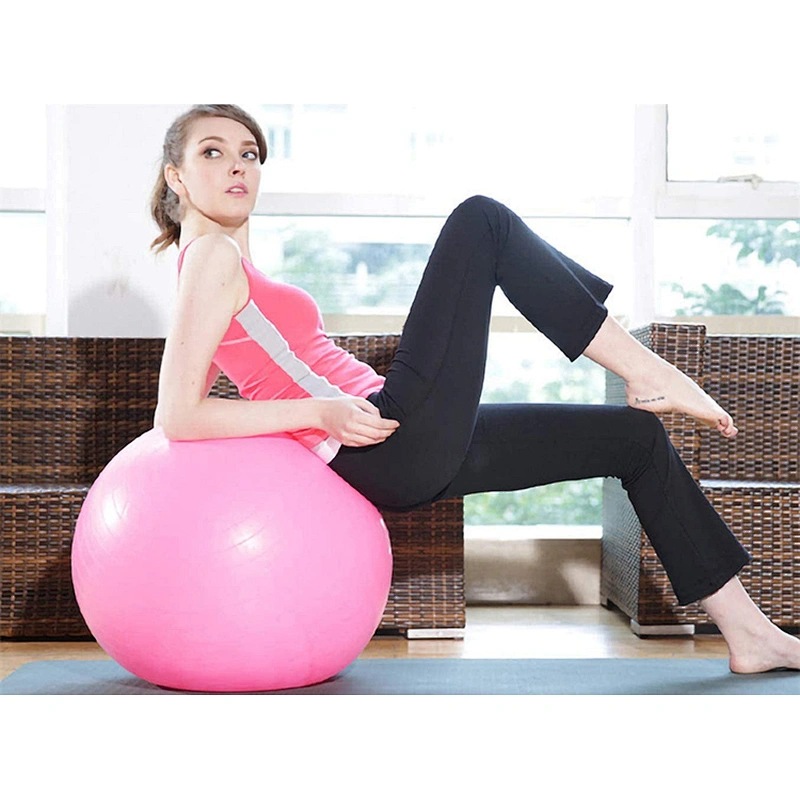 Anti-Burst Exercise Yoga Ball with Quick Pump 45cm/55cm/65cm/75cm/85cm Thick Balance Ball