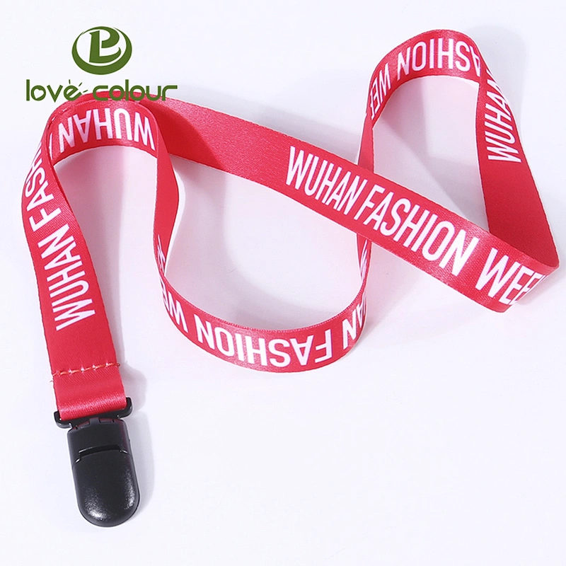 Polyester sublimation customized id lanyard necklace for events