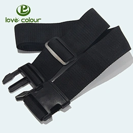 Adjustable Black polyester Luggage Belt Strap
