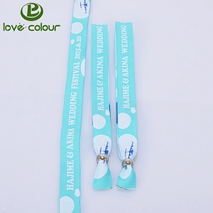 Factory direct custom festival fabric wristbands no minimum order(free sample)