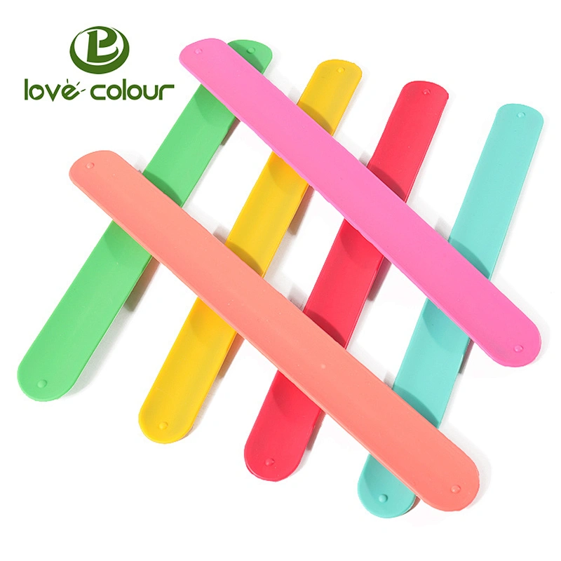 Custom Advertising Slap Bands Snap Bracelets without Logo for Wholesale