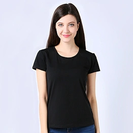 OEM Custom Black Sport Running Dye Sublimation T shirt Letter Printing Summer Women T-shirt