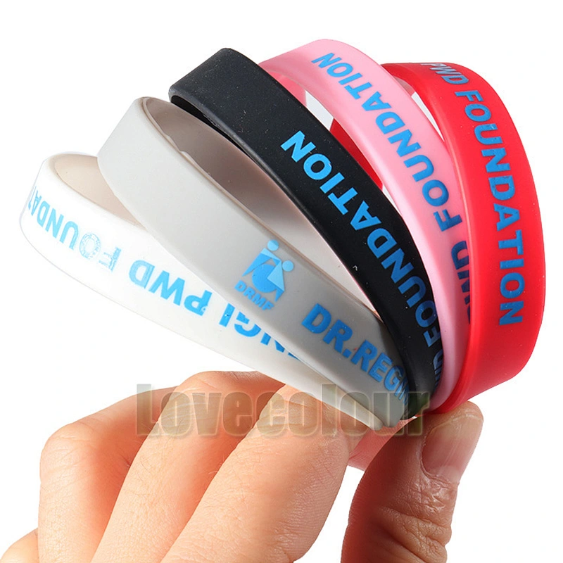 Popular custom size country flag silicon wristband for wholesale