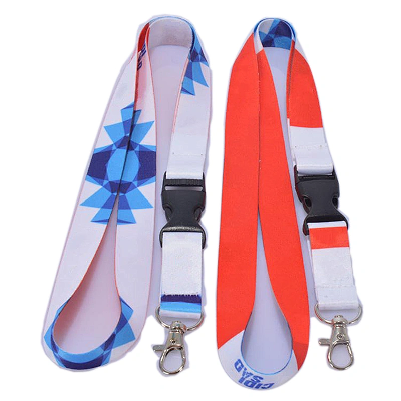 Factory OEM printing polyester sublimation lanyard strap accept rush order