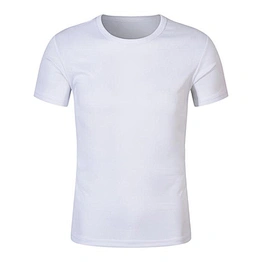 Cheap custom screen printed white t shirts cotton polyester promotional oem tshirts