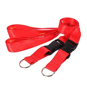 Custom Soft 100% Polyester Material Key Chain Holder Lanyard
