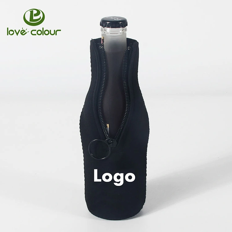 Custom neoprene bottle cooler sleeve for party
