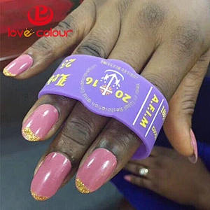 Silicone rubber wristband bracelets custom with your logo