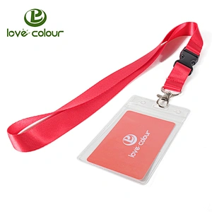 Lovecolour Fashion Customized Exhibition Retractable badge holder lanyard strap