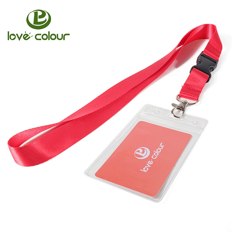 Lovecolour Fashion Customized Exhibition Retractable badge holder lanyard strap