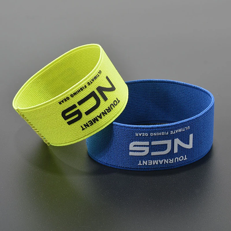 Cheap custom logo 100% polyester elastic wristband