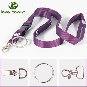 Custom Polyester Lanyard Cell Phone Holders Printing Strap ID Key Chain