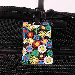Custom Logo Soft PVC travel make your own luggage tags