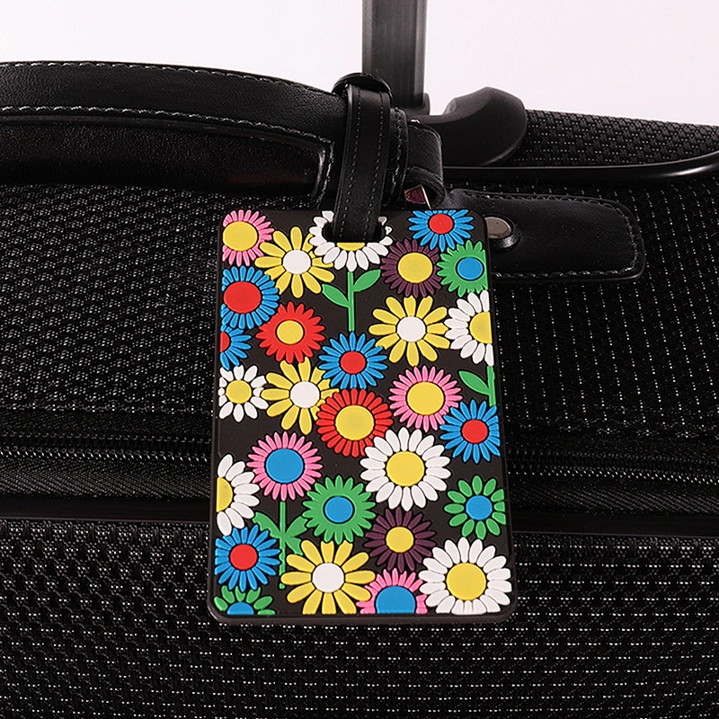 Custom Logo Soft PVC travel make your own luggage tags