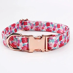 Heavy Duty Metal Hardware Polyester dog pets collar