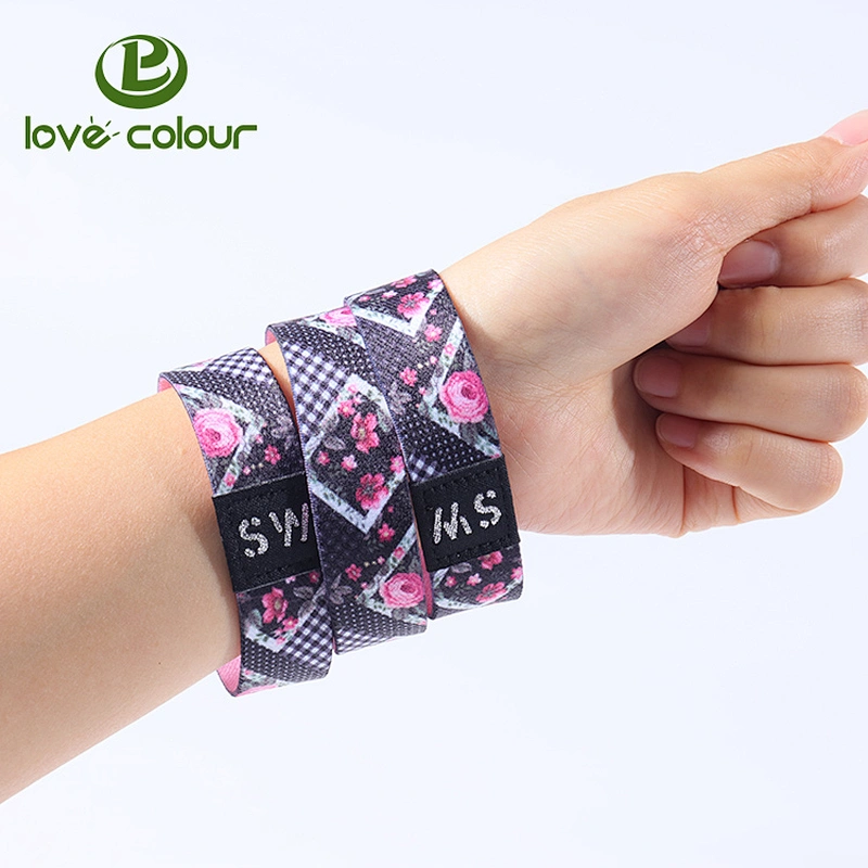 Custom printed event stretch wristband for party