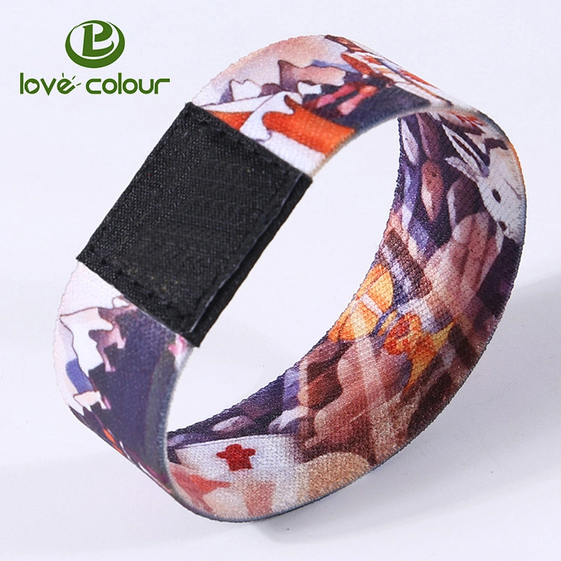 Guangzhou lovecolour company unique design custom elastic wristband