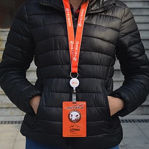 Custom Dye Sublimation Printed Polyester Webbing Lanyard