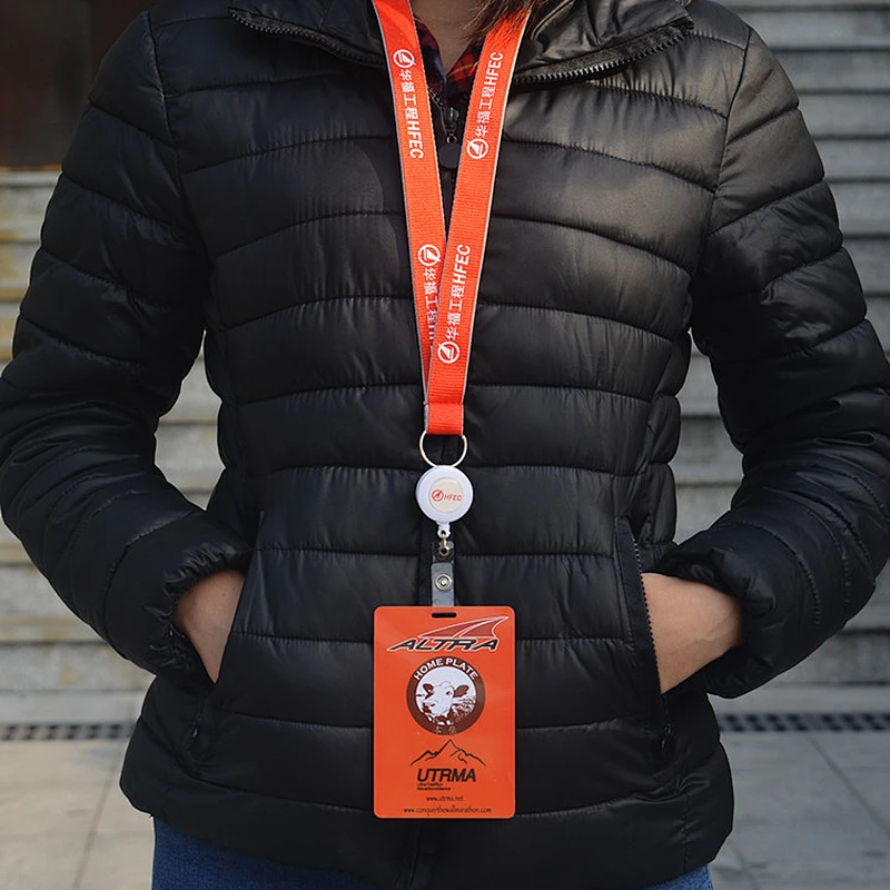 Custom Dye Sublimation Printed Polyester Webbing Lanyard