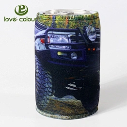 Different printing folding neoprene beer can cooler  / stubby holder