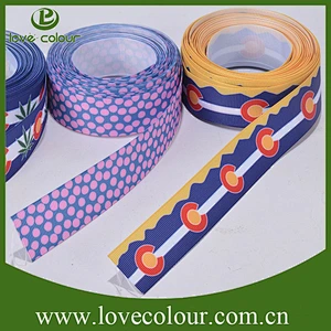 Custom printing 25mm grosgrain ribbon for christmas gift