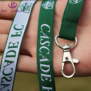 High Quality Polyester Material Thick Jacquard Woven Lanyard