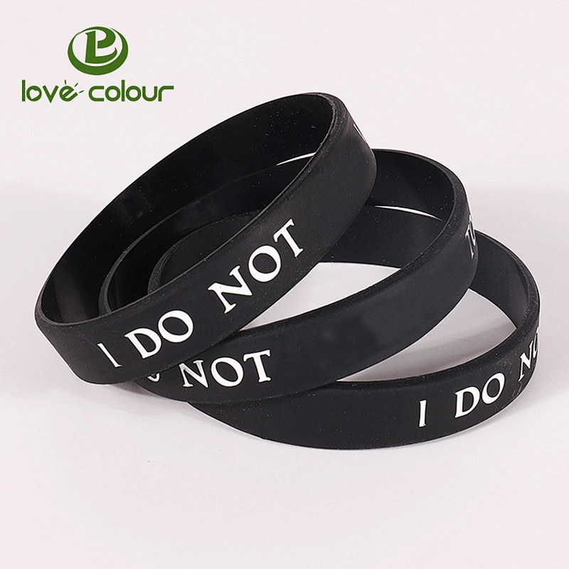 Custom Various Colors Silicone Wristbands Wrist Bands Solid Rubber Bracelets